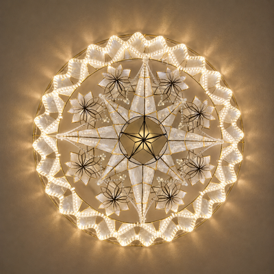 White Tala Capiz Parol (ST46)