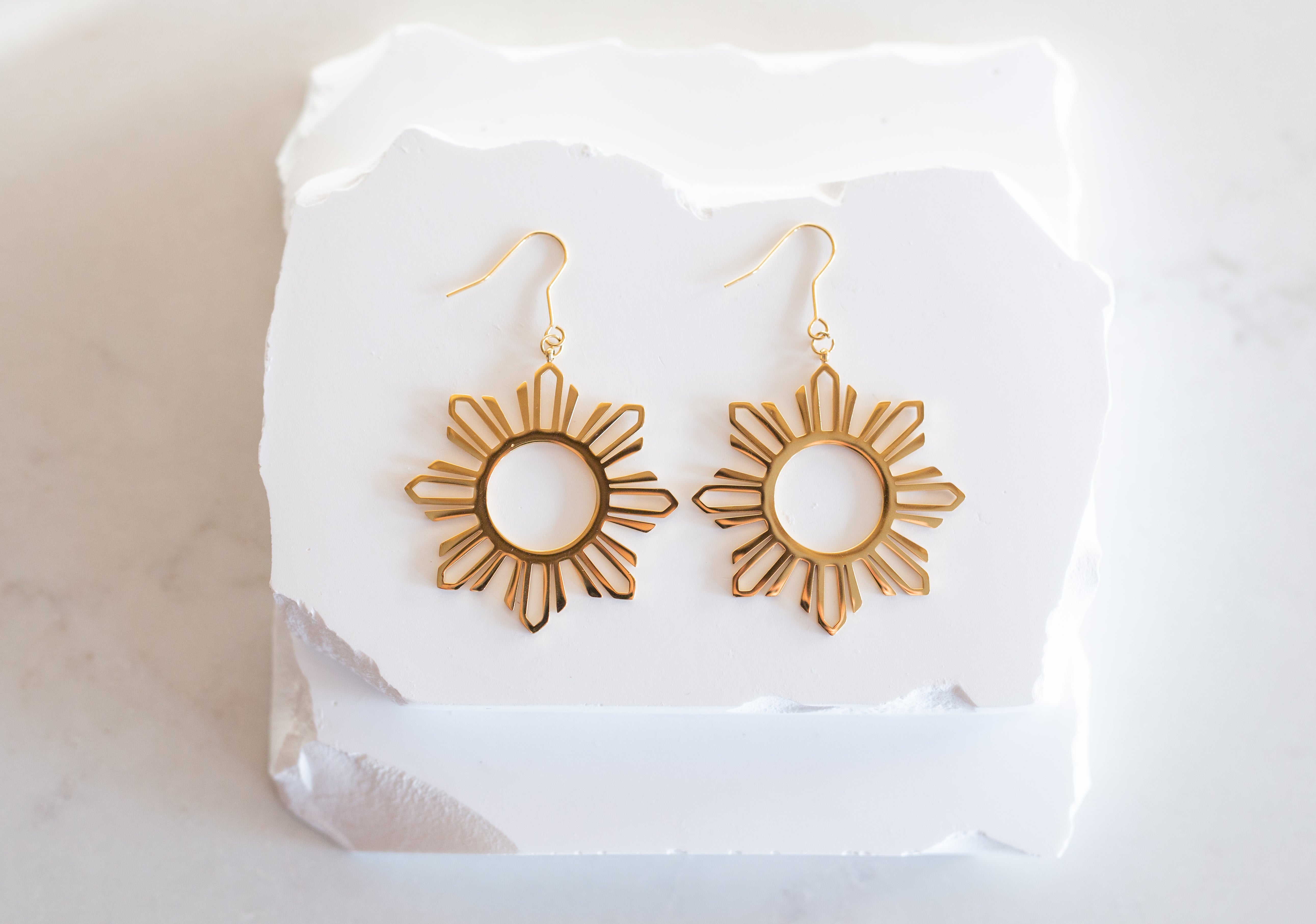 Philippine Sun Statement Dangle Earrings