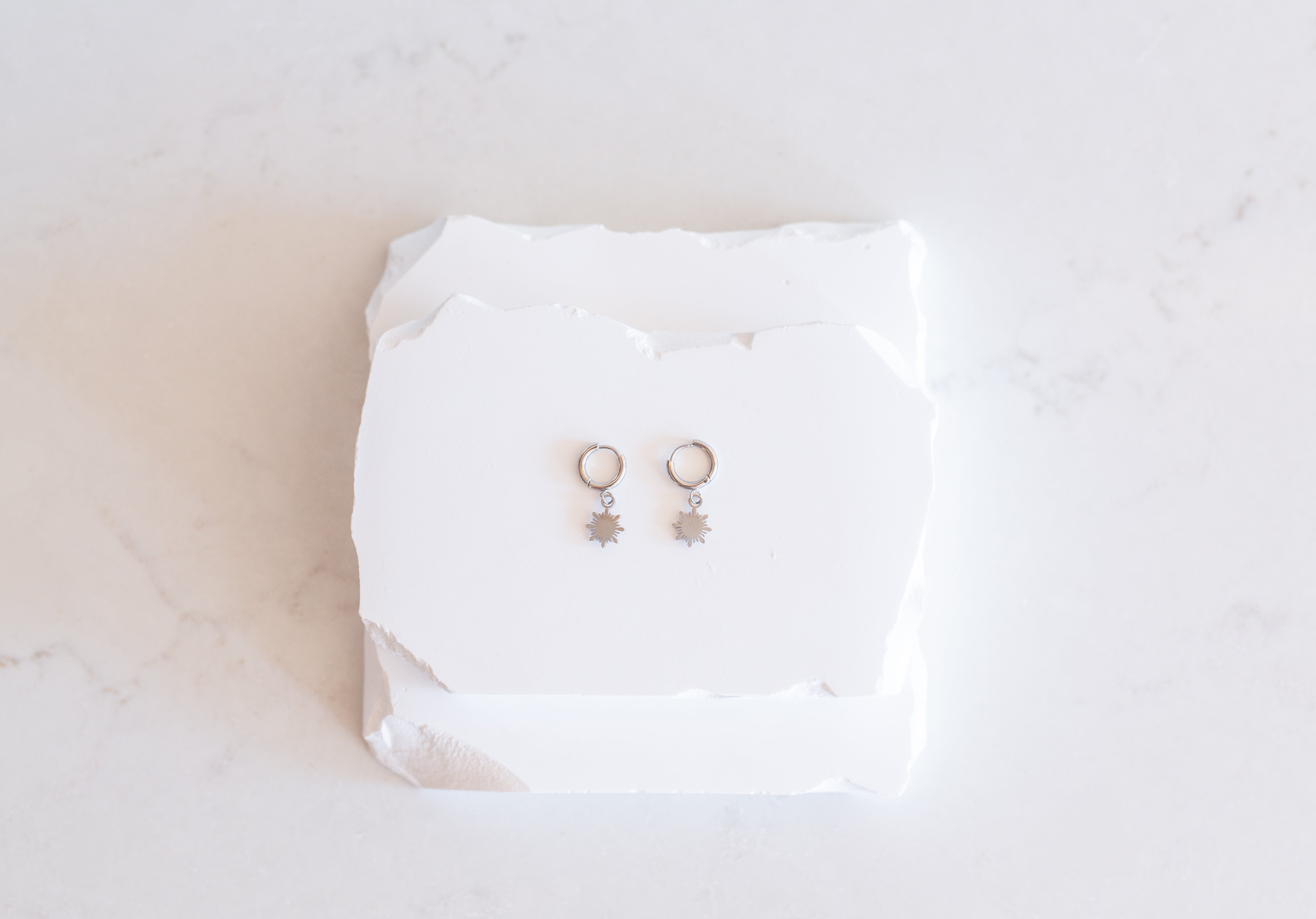 Dainty Philippine Sun Huggie Earrings