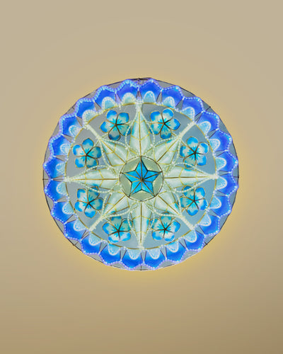 Blue Tala Capiz Parol