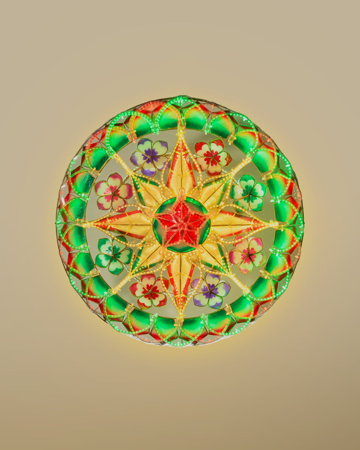 Festive Flower Tala Capiz Parol (F7)