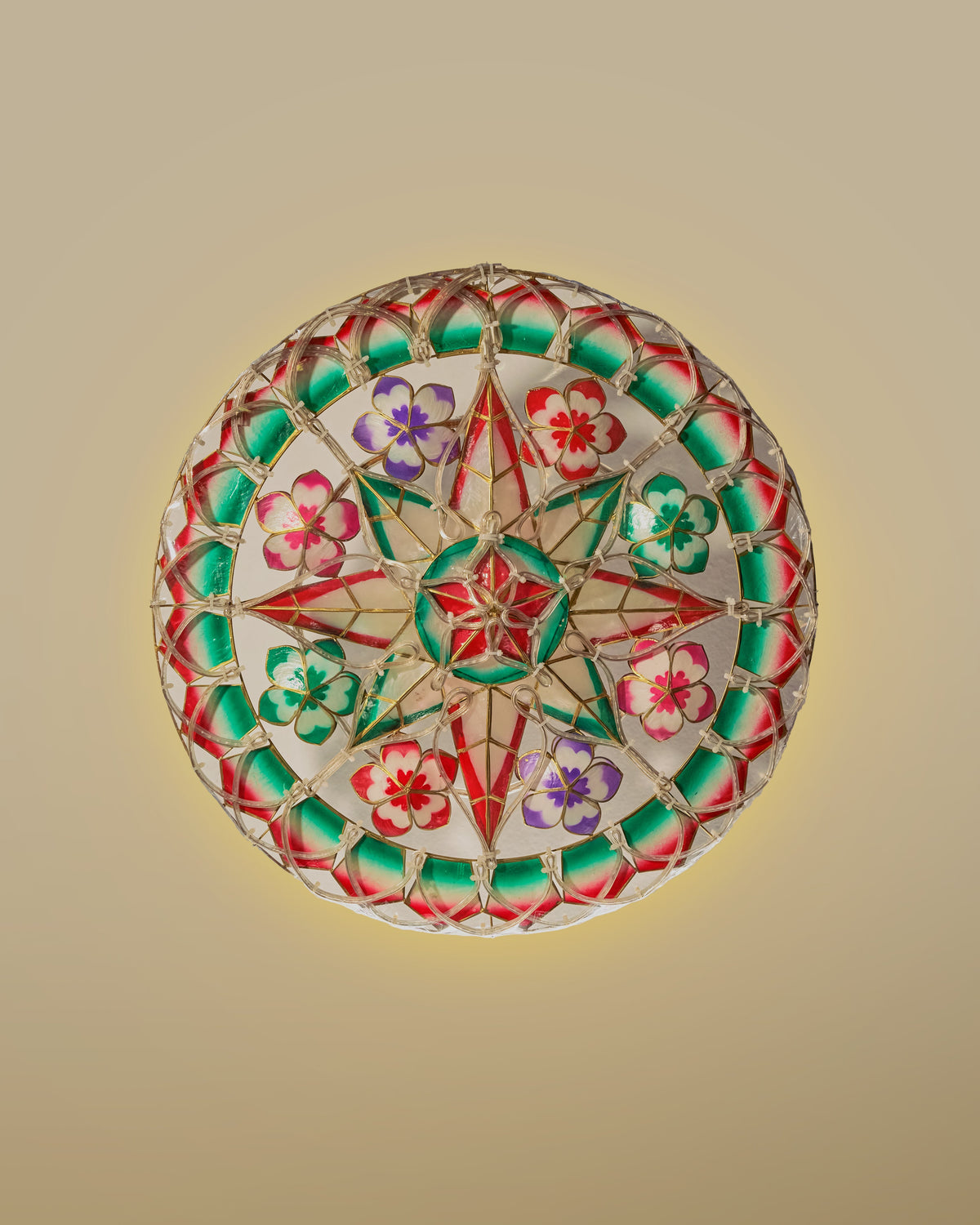 Festive Flower Tala Capiz Parol (F7)