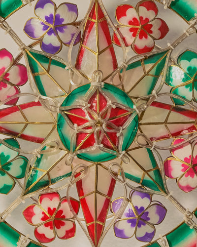 Festive Flower Tala Capiz Parol (F7)