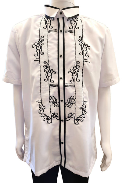 Barong Warehouse - CB02 - Couple's Barong - Matching Barong Tagalog & Filipiniana Barong Dress