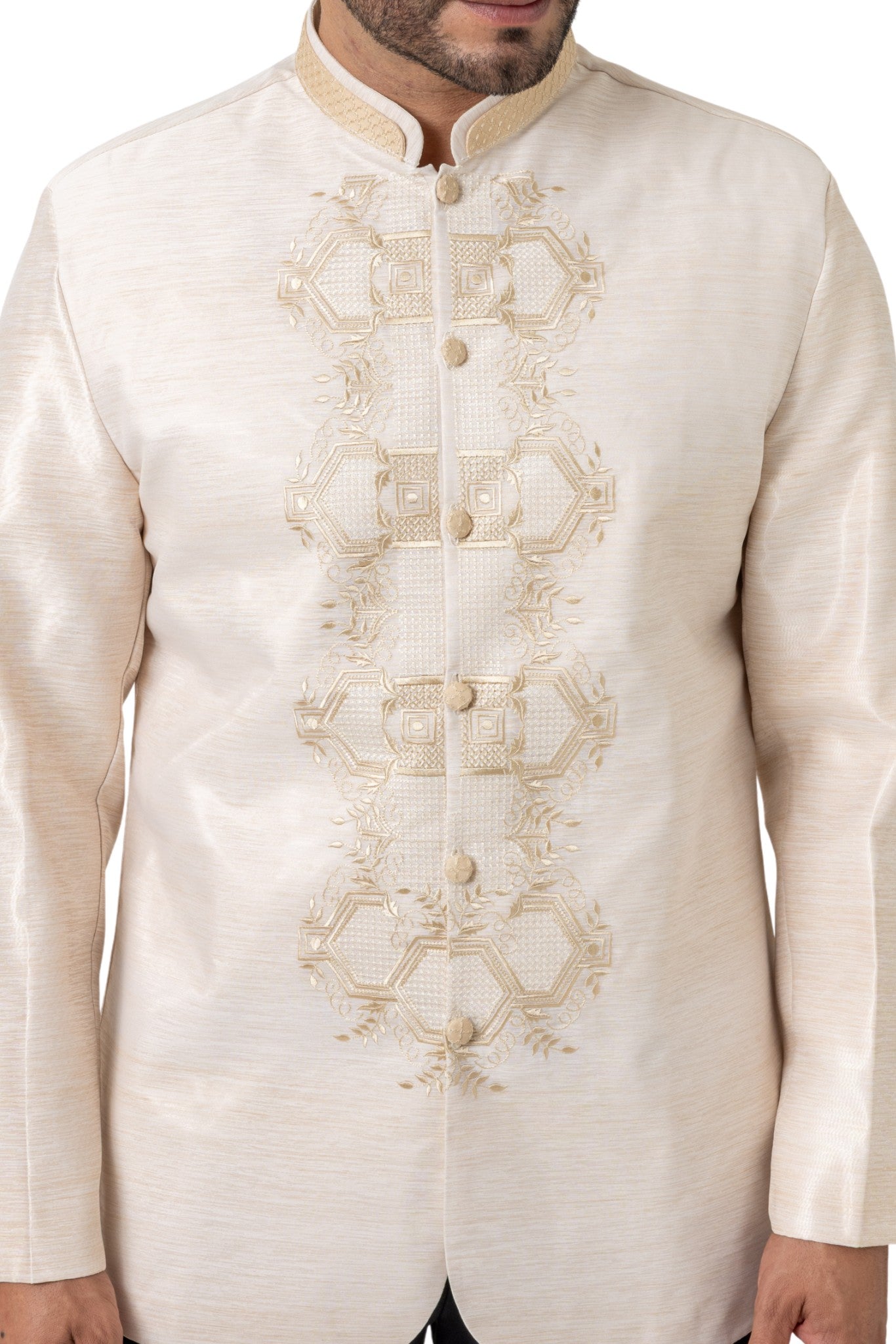 Barong Warehouse - MD07 - Barong Tagalog Coat Double-Collar