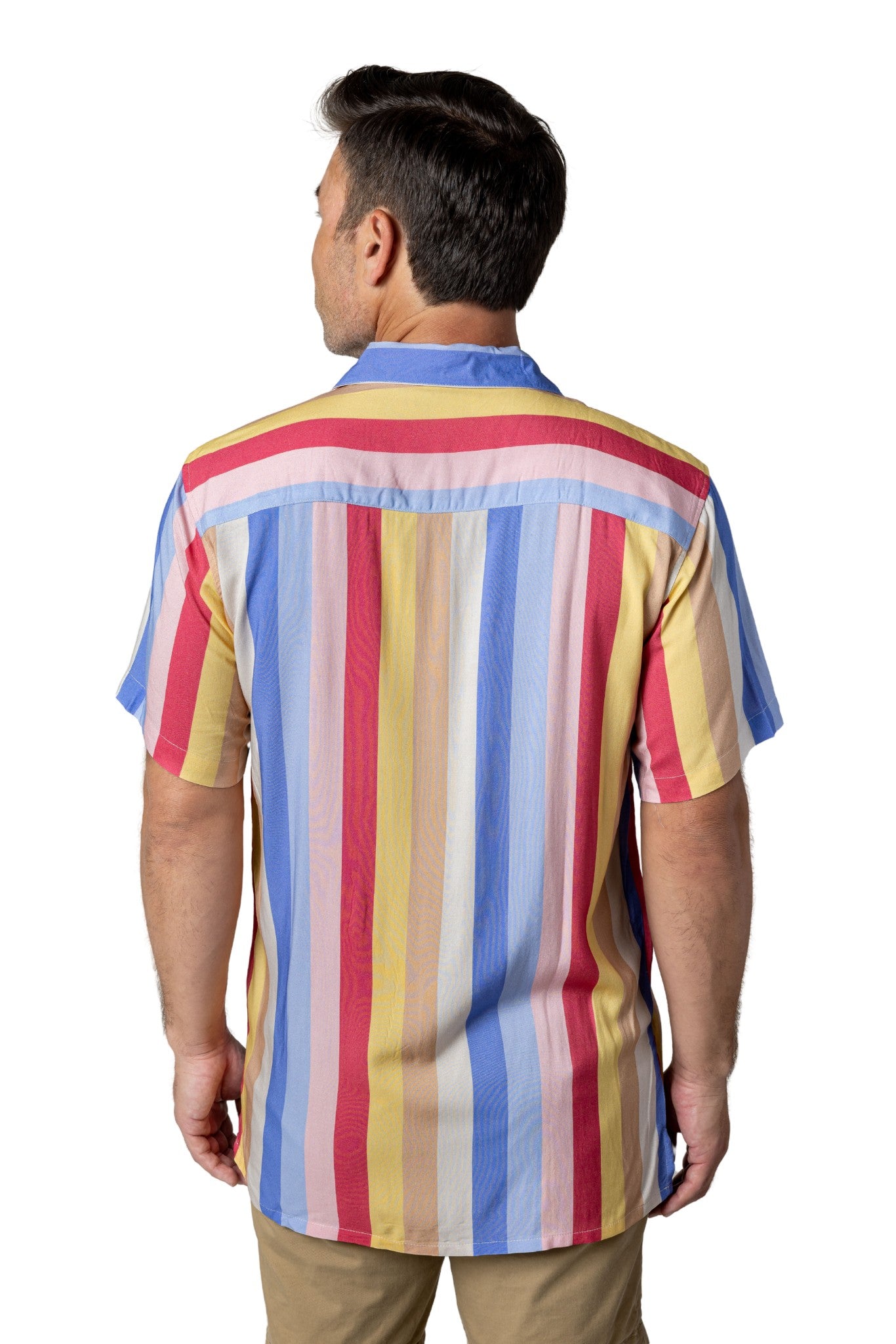 Barong Warehouse - MH05 - Hawaiian Barong Stripes - LIMITED - Short-Sleeve Polo Barong Tagalog