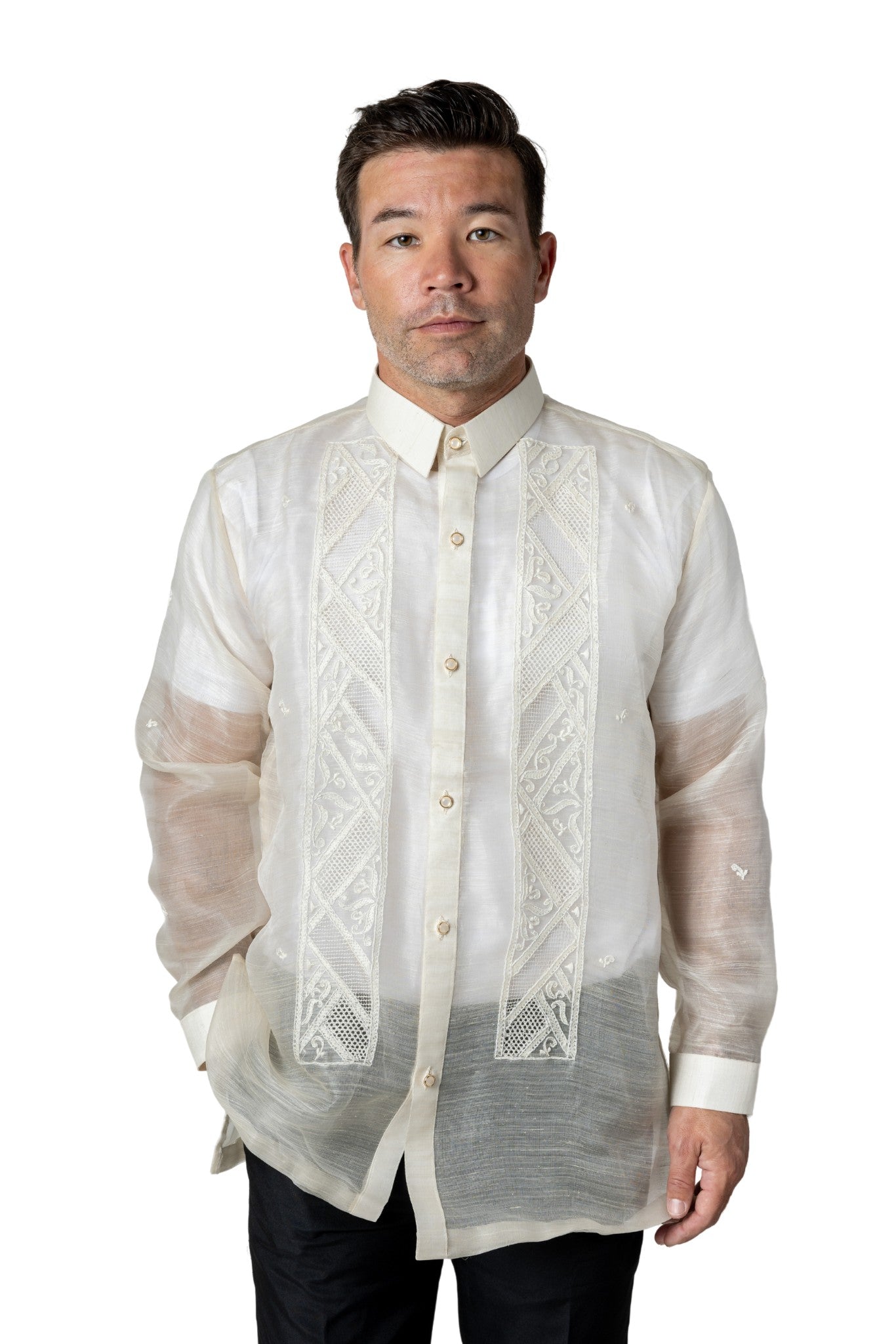 Barong Warehouse - MK02 - Silk Pina Barong Tagalog