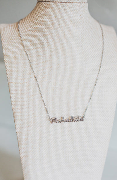 Mahal Kita "I love you" Tagalog Script Necklace
