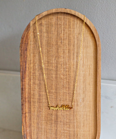 Mahal Kita "I love you" Tagalog Script Necklace