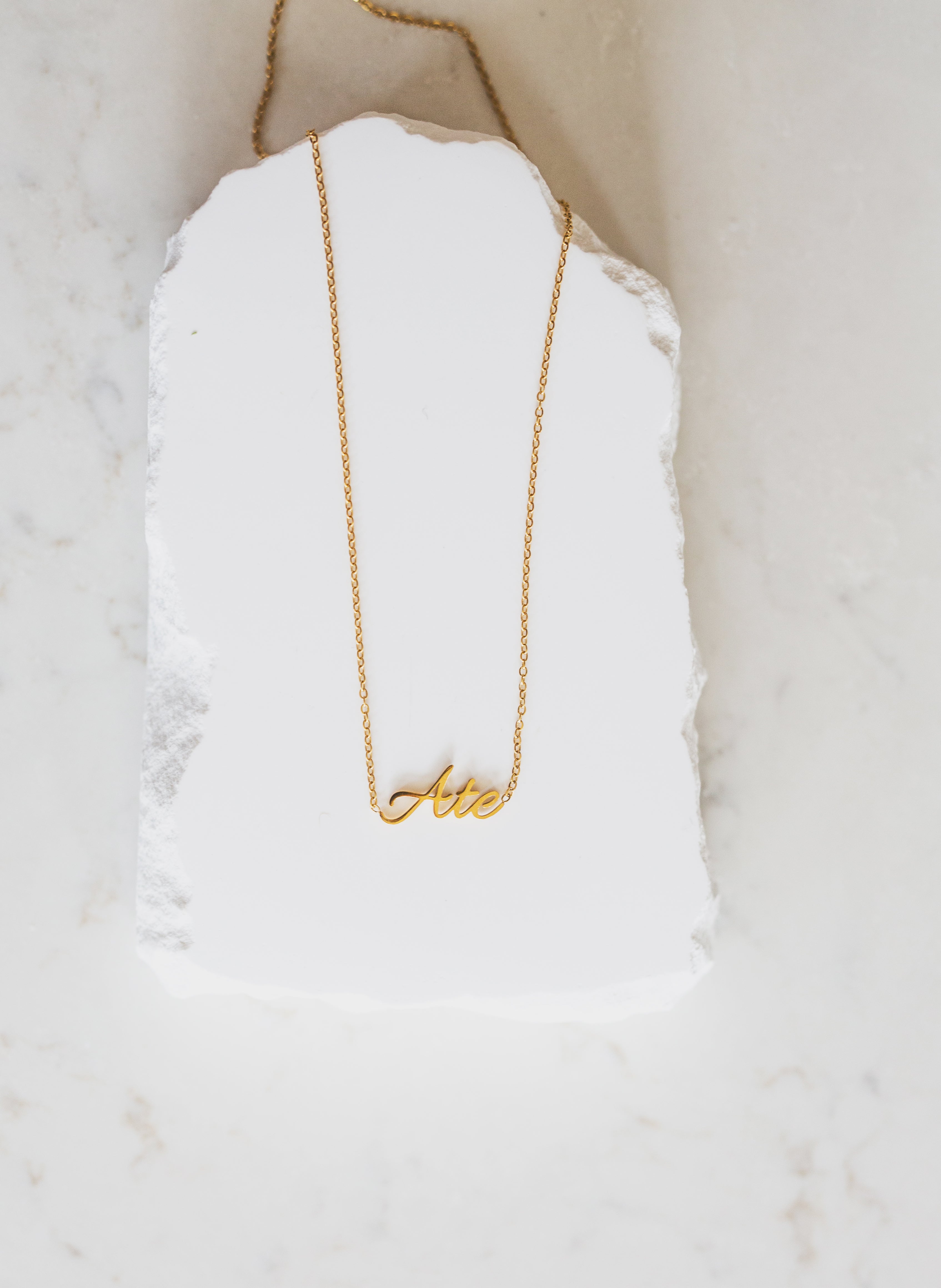 Script Ate "Sister" Tagalog Necklace