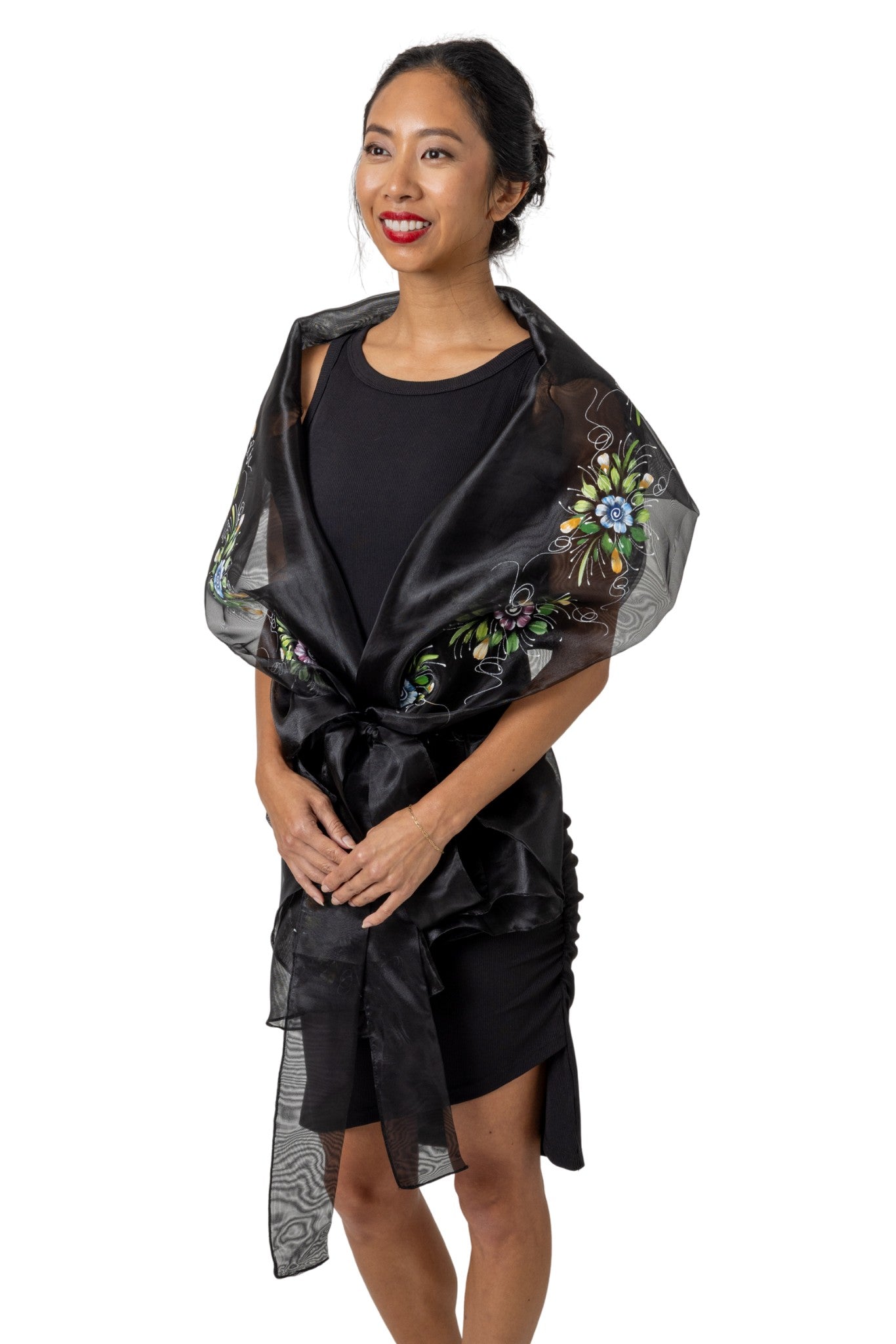 WW07 - Filipiniana Wrap-Around Black