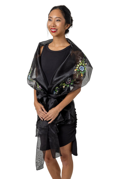 WW07 - Filipiniana Wrap-Around Black