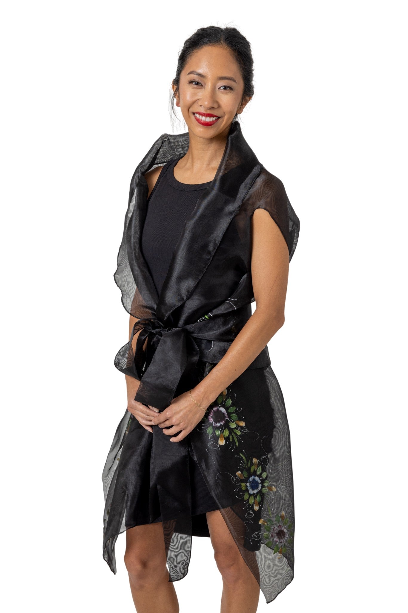 WW07 - Filipiniana Wrap-Around Black