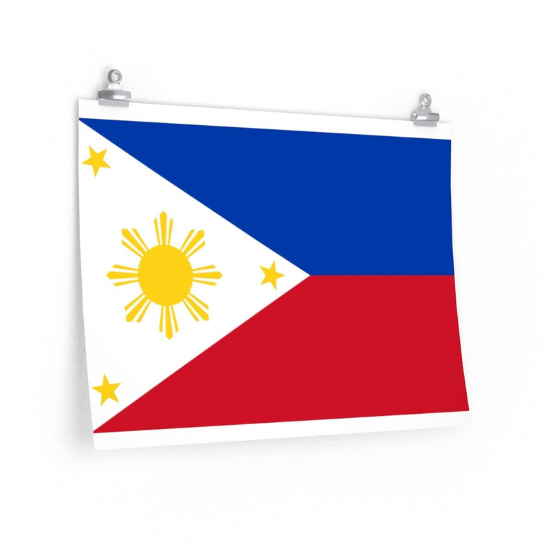 Filipino Flag - Premium Matte Horizontal Poster 24 × 18