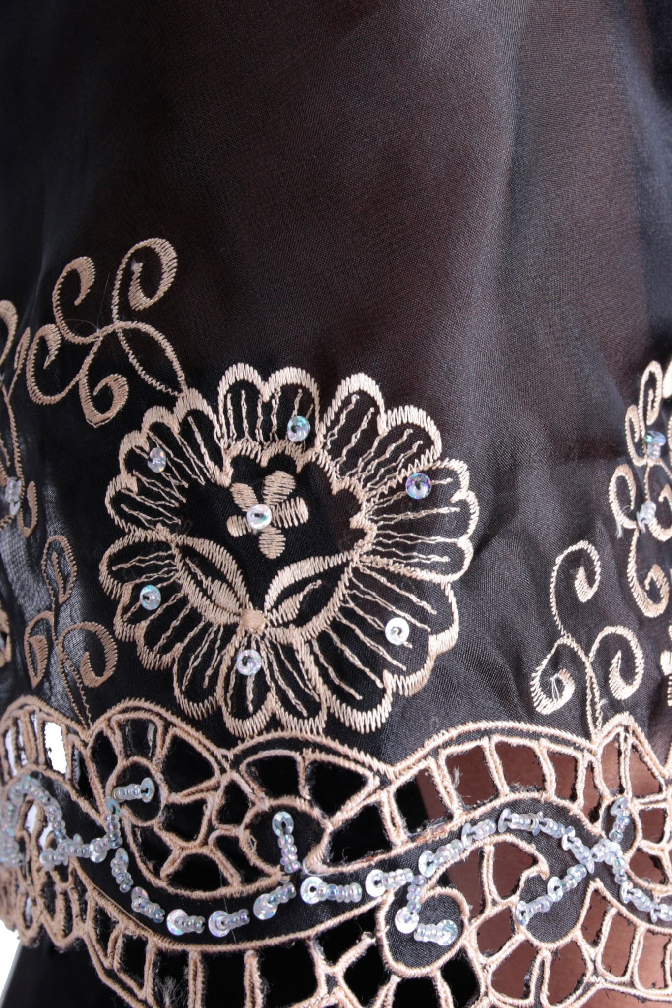 BARONG WAREHOUSE - WA22 Cutwork Alampay Black - Filipiniana