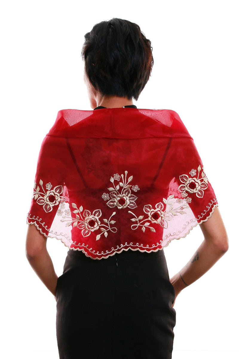 WA05 - Classic Alampay Maroon - Filipiniana