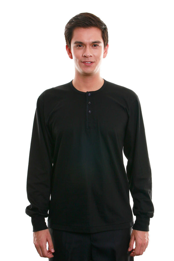 Camisa De Chino - Long-Sleeve Black Shirts