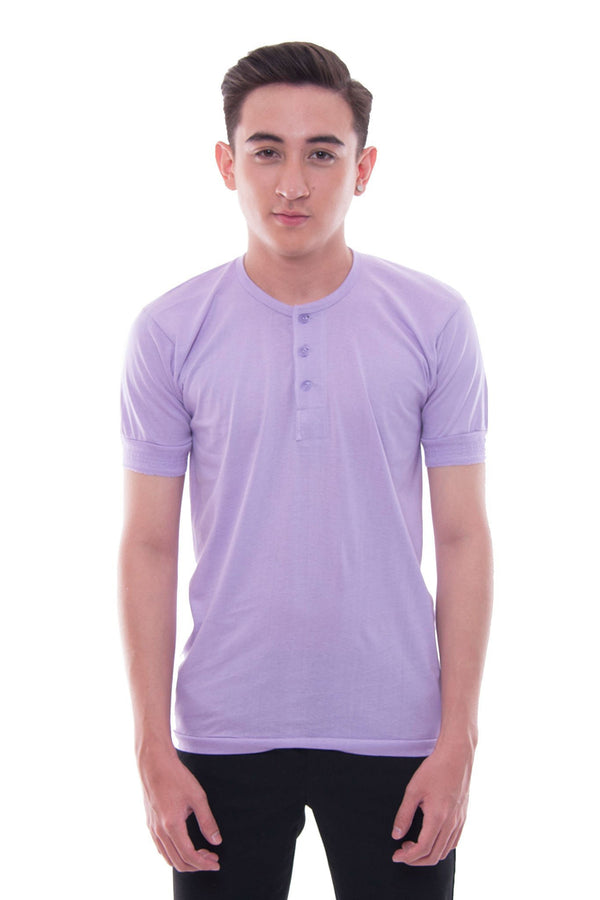 Camisa De Chino - Short-Sleeve Lavender Shirts