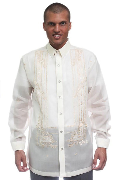 BARONG WAREHOUSE - MJ05 - Jusi Barong Tagalog Full-Open