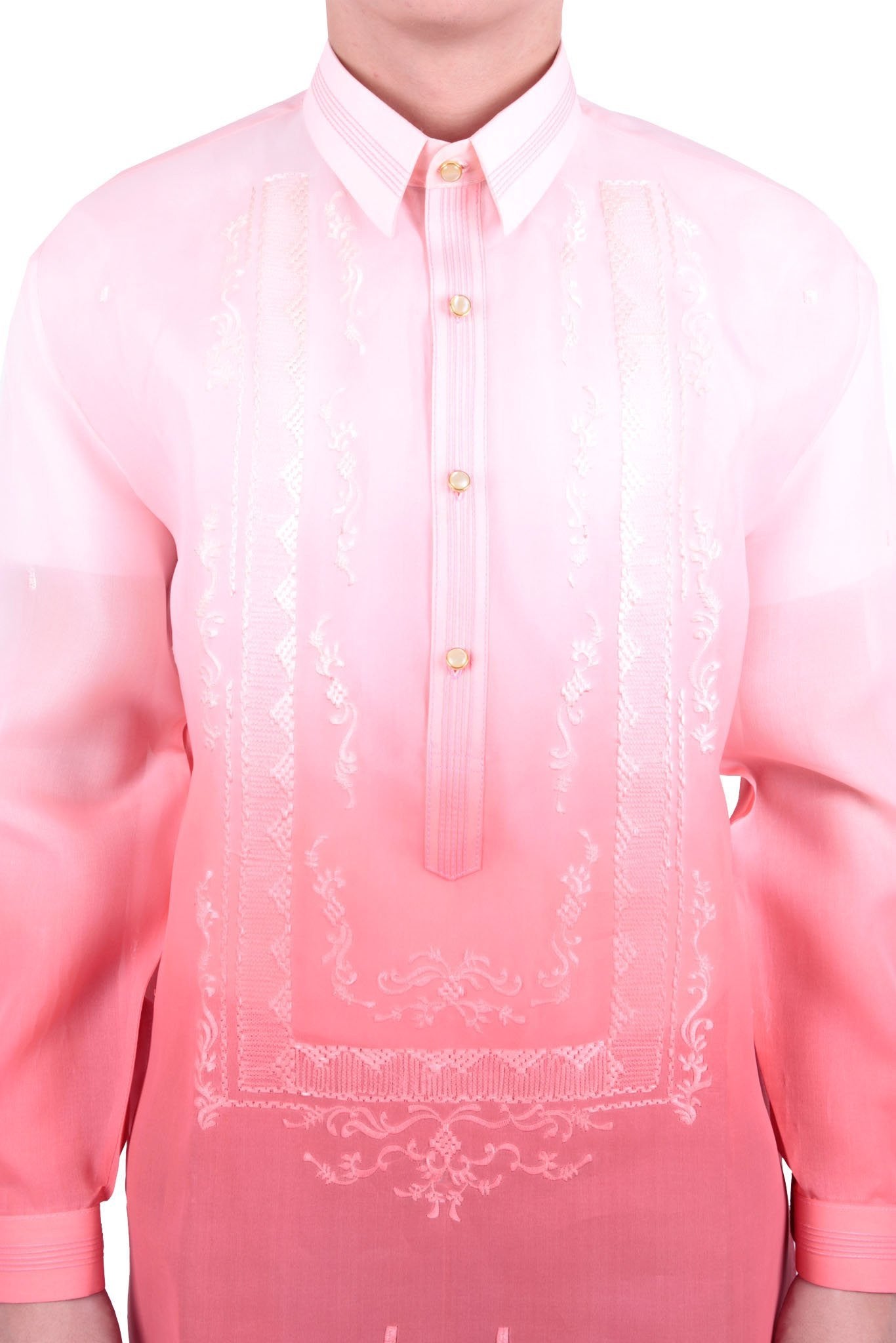 BARONG WAREHOUSE - MJ22 - Jusi Barong Tagalog Monochromatic Pomelo