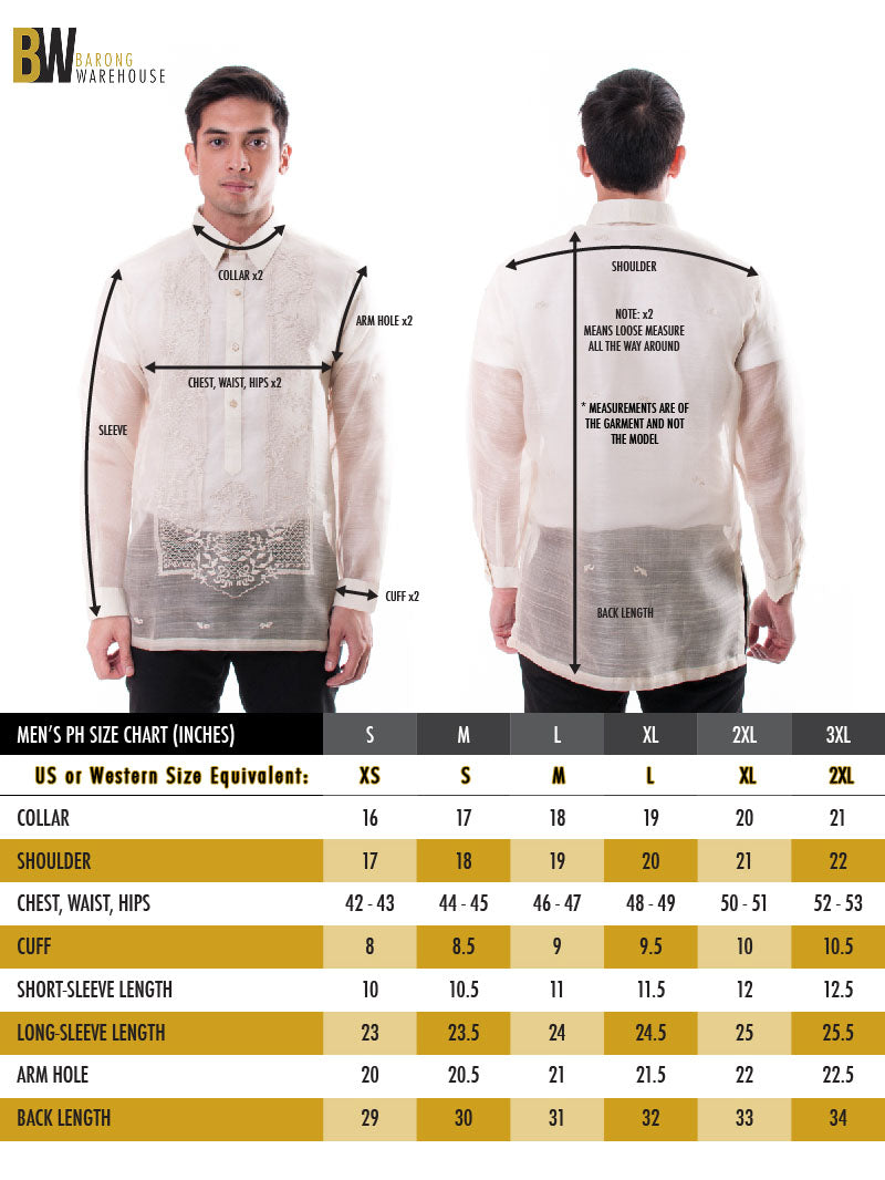 BARONG WAREHOUSE - MT05 - Barong Tagalog Coat