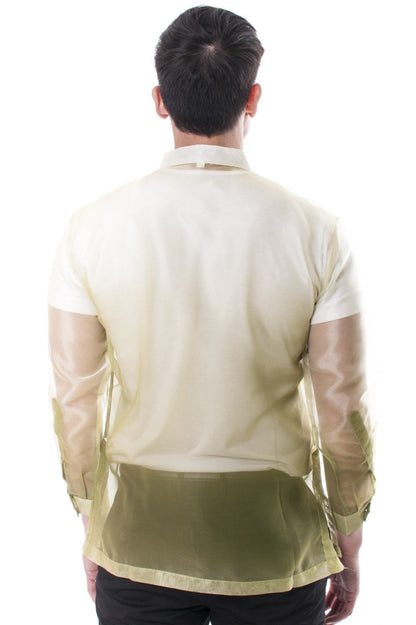 BARONG WAREHOUSE - MO14 - Organza Barong Tagalog Green
