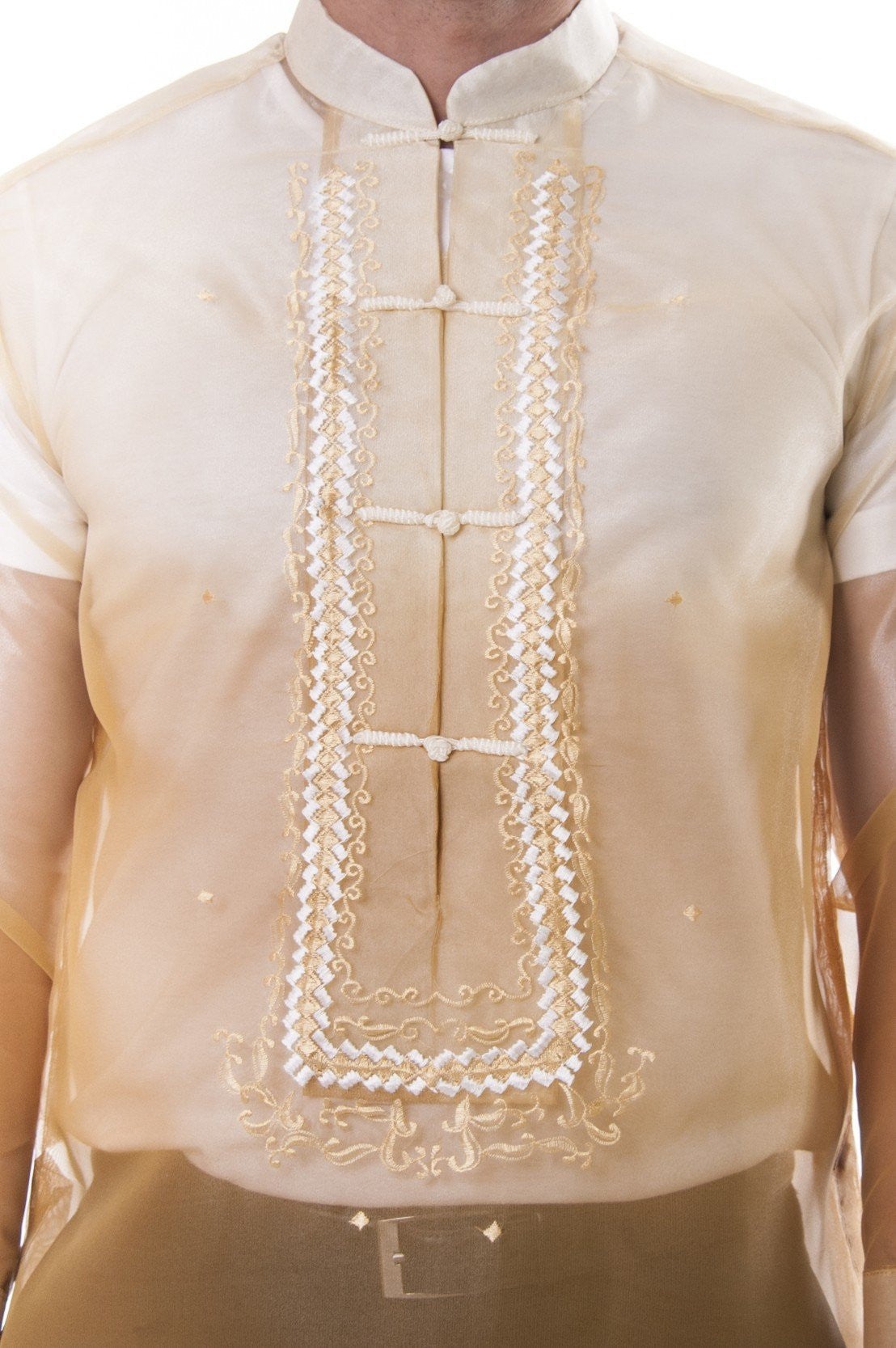 BARONG WAREHOUSE - MO12 - Organza Barong Tagalog Gold