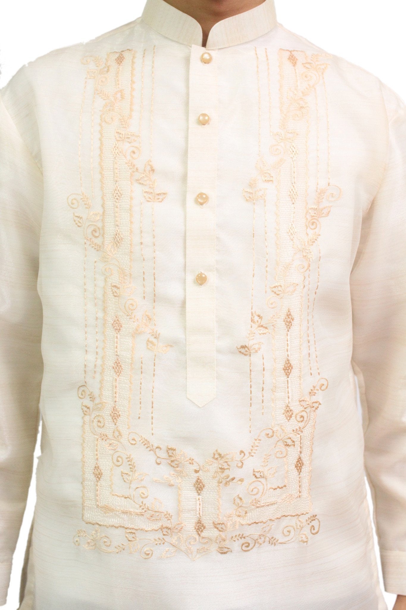 BARONG WAREHOUSE - MO03 - Organza Pina Barong Tagalog with Lining