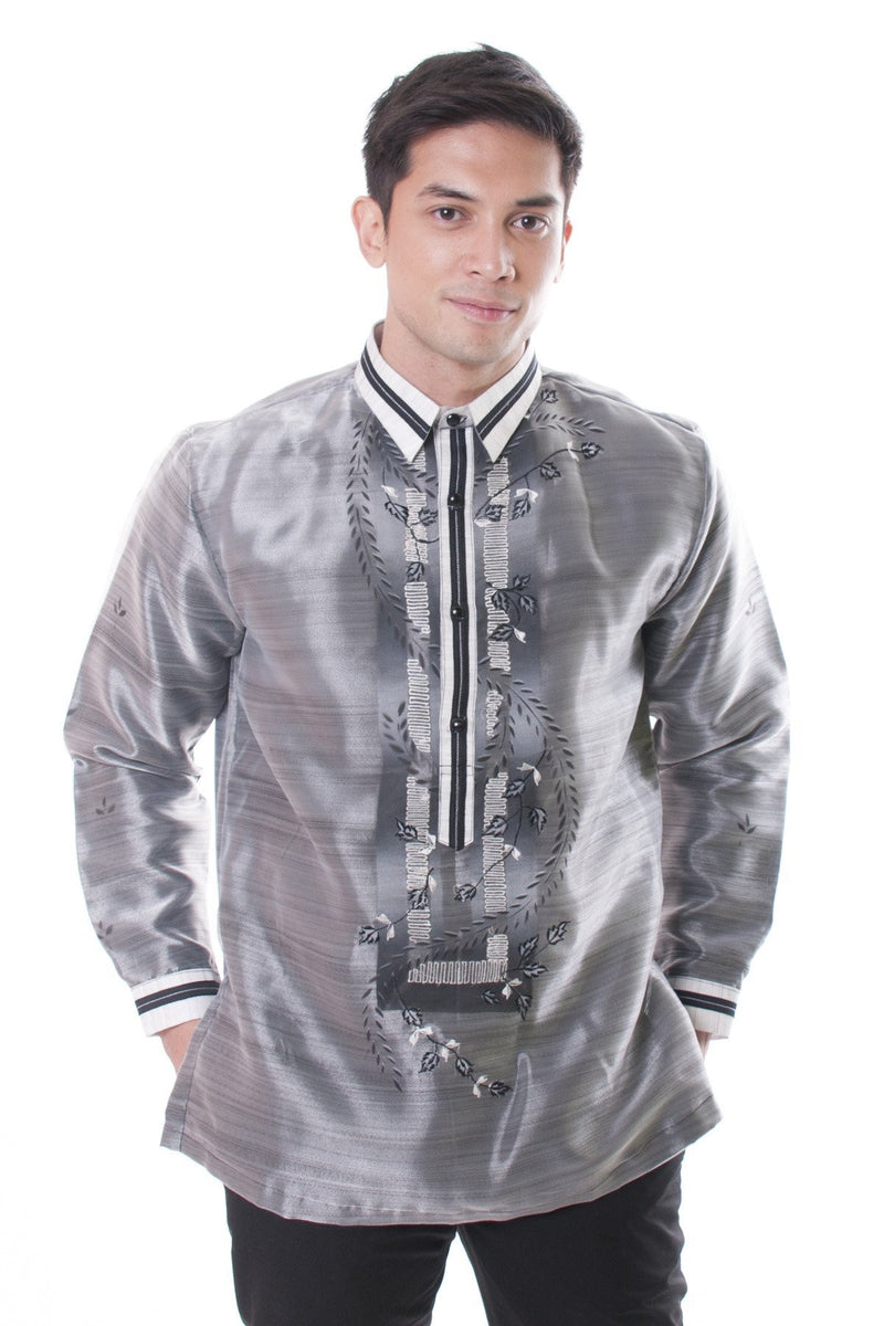 Organza Pina Barong Tagalog With Lining Black 002