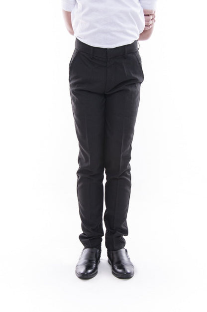 BARONG WAREHOUSE - BP01 - PRE-ORDER - Boy's Skinny Fit Formal Slacks Black