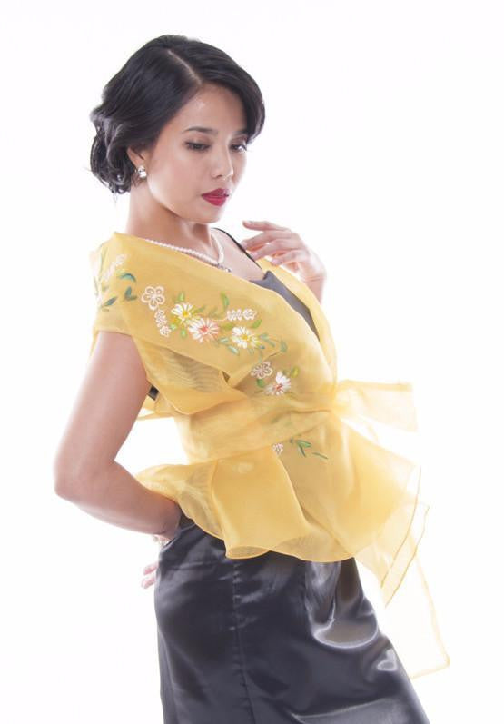 BARONG WAREHOUSE - WW03 - Filipiniana Wrap-Around Gold