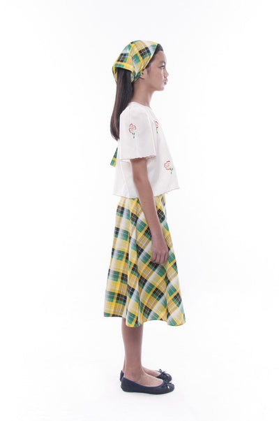 BARONG WAREHOUSE - GS06 - MADE-TO-ORDER - Girls' Baro't Saya Plaid Set 002