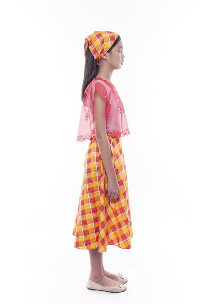 BARONG WAREHOUSE - GS04 - MADE-TO-ORDER - Girls' Baro't Saya Red Set