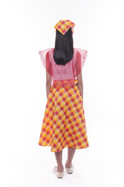 BARONG WAREHOUSE - GS04 - MADE-TO-ORDER - Girls' Baro't Saya Red Set