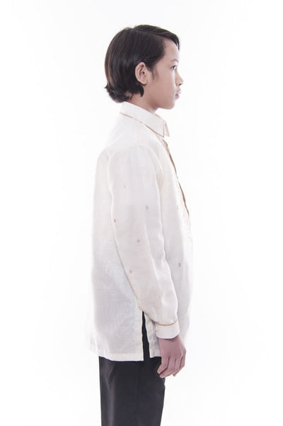 BARONG WAREHOUSE - BL03 - MADE-TO-ORDER - Boys' Jusilyn Barong Tagalog with Lining