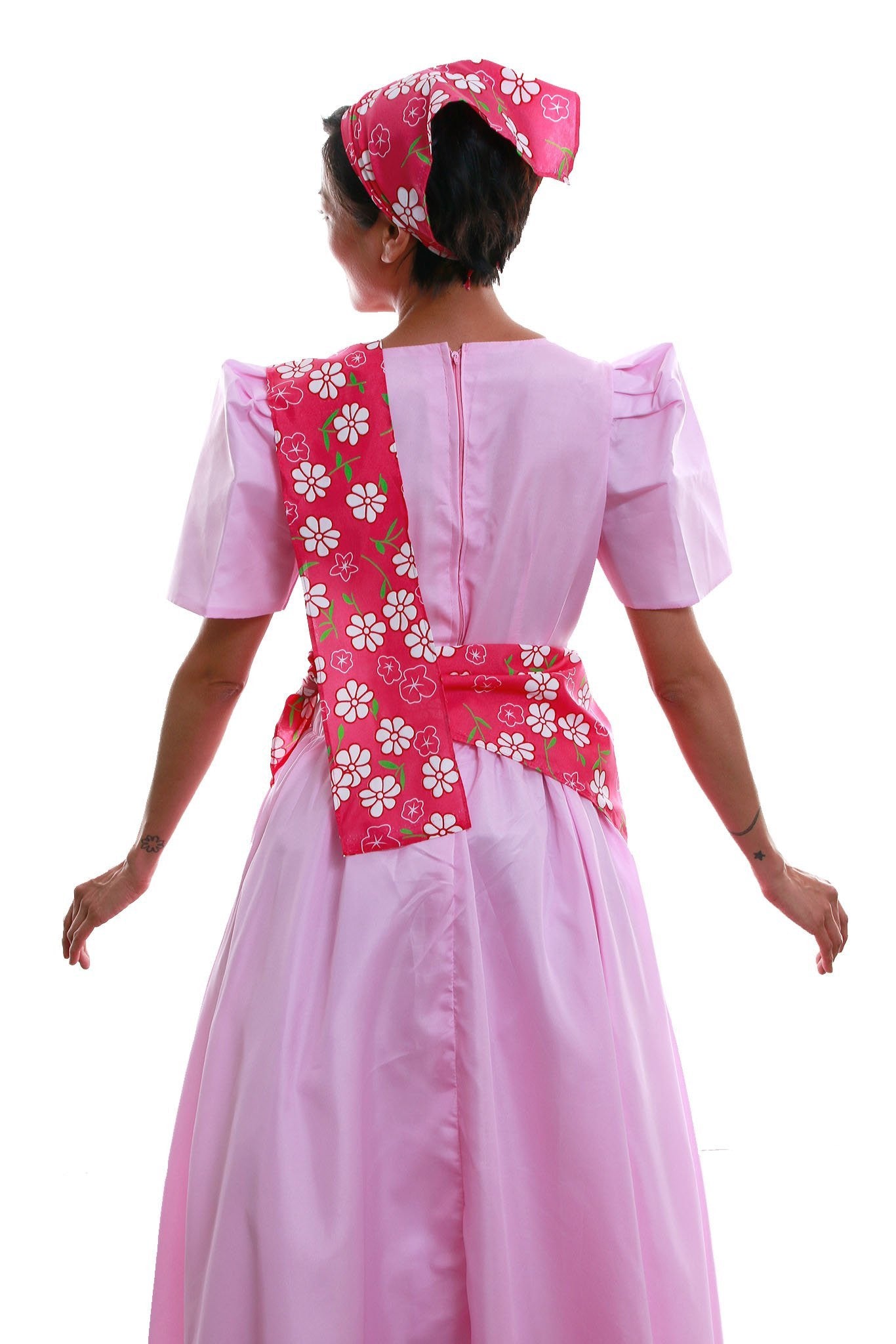 BARONG WAREHOUSE - WS19 Balintawak Gina Dress Pink Filipiniana Costume