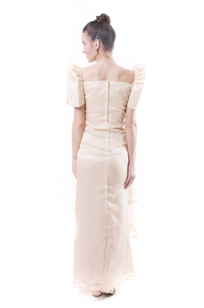 BARONG WAREHOUSE - WD01 Filipiniana Two-Layer Gown Dress