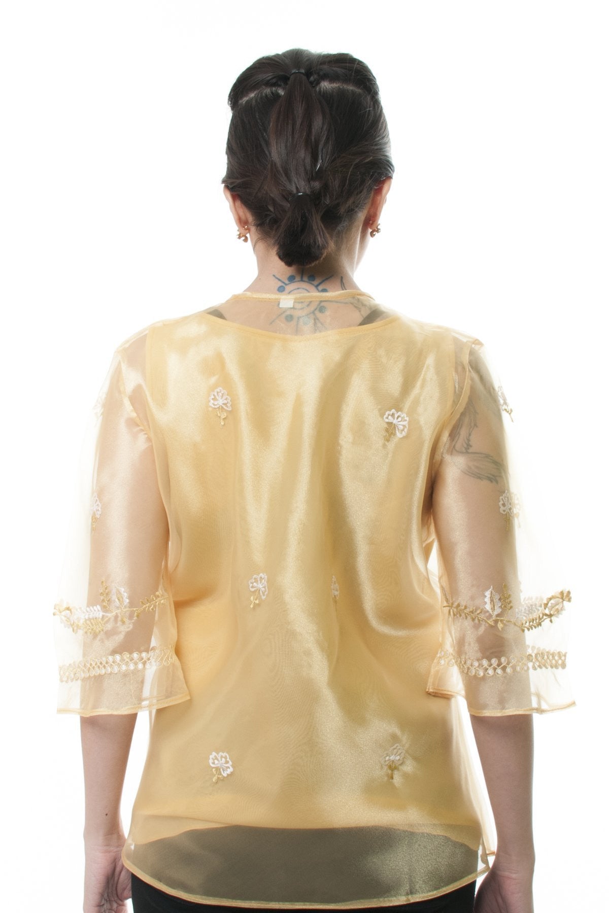 BARONG WAREHOUSE - WK03 - Classic Kimona Gold - Filipiniana