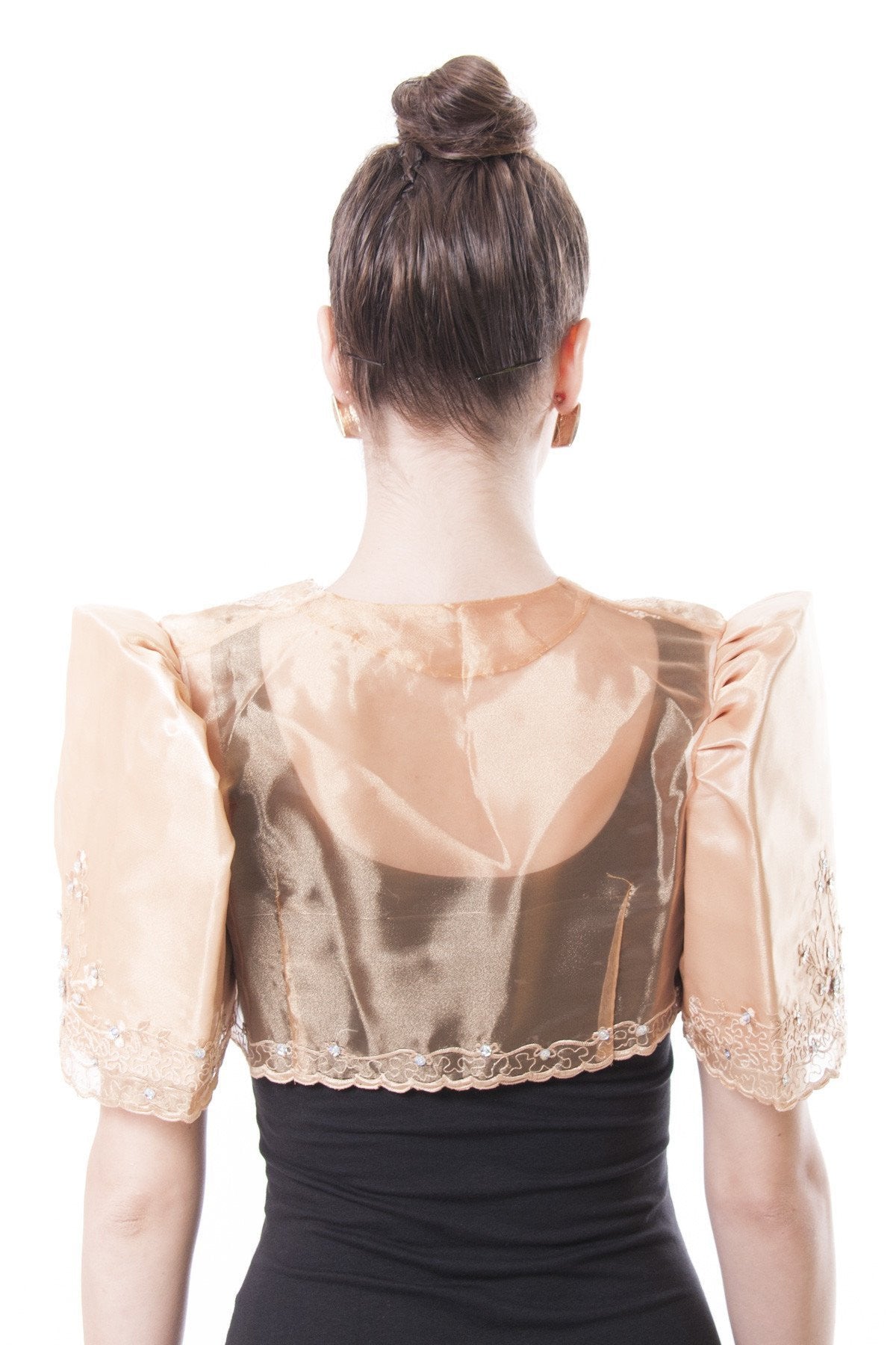 BARONG WAREHOUSE - WR04 - Mestiza Bolero Gold - Filipiniana