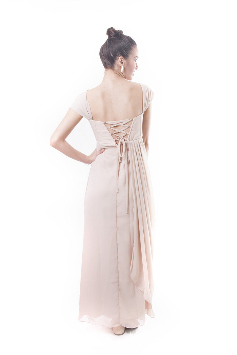 Pre-Order - Filipiniana Layered Chiffon Gown Dress