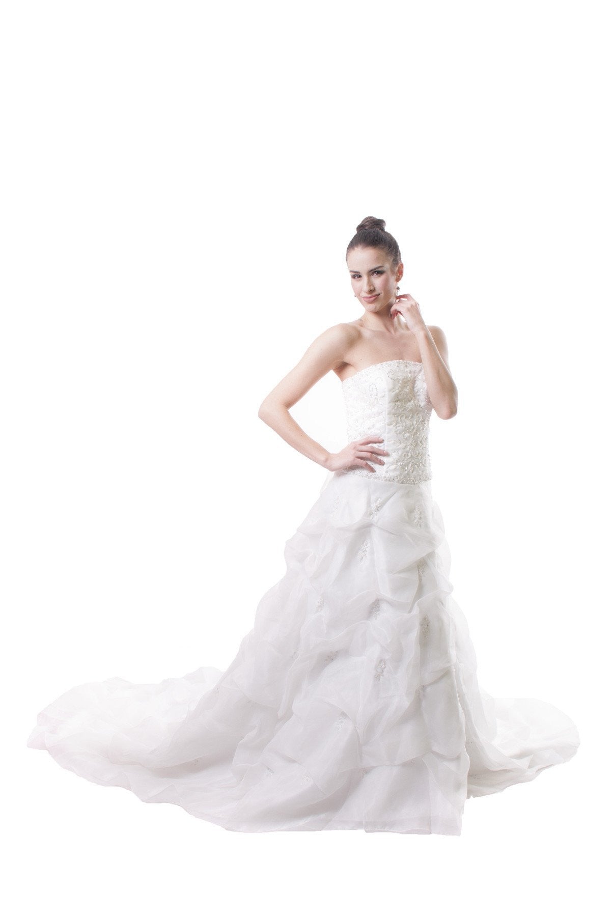 BARONG WAREHOUSE - ID04 Bridal Crumpled Gown Wedding