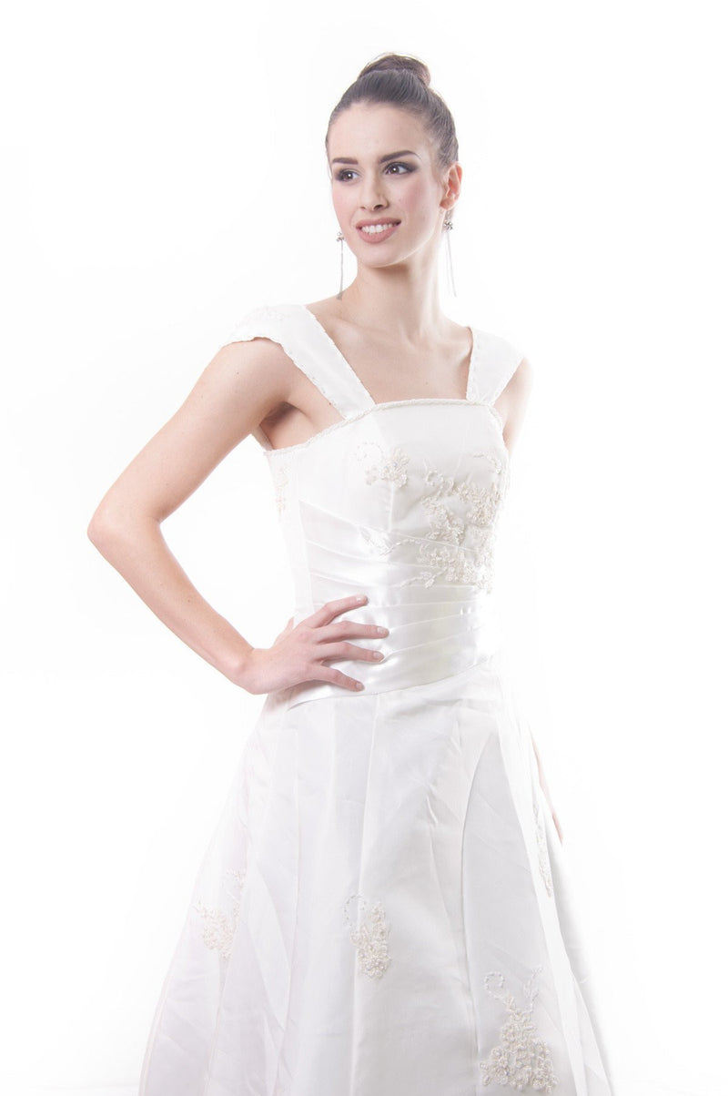 Custom Order - Bridal Satin Floor Length Gown Wedding
