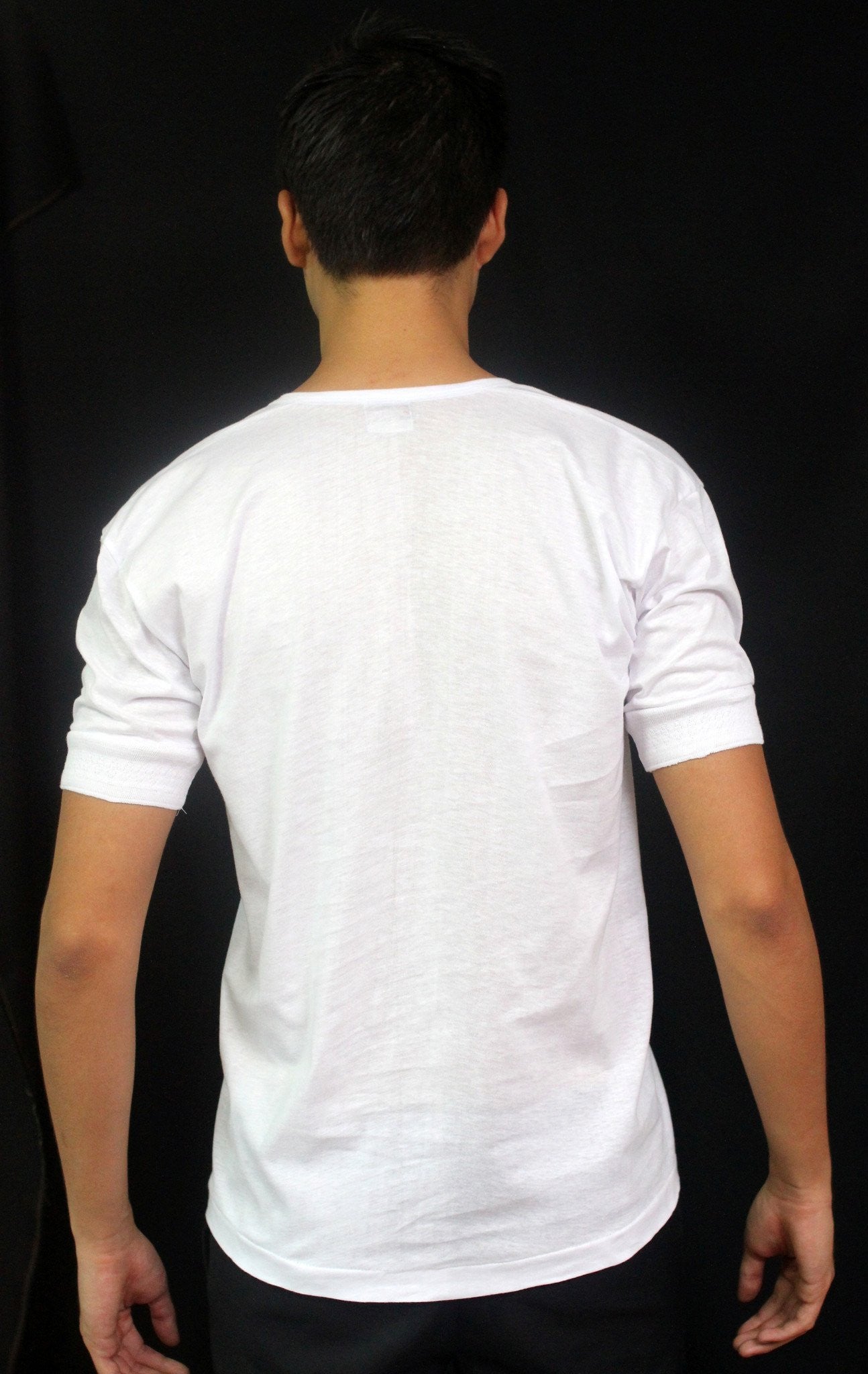 BARONG WAREHOUSE - MUS1 - Camisa de Chino - Short-Sleeve - White