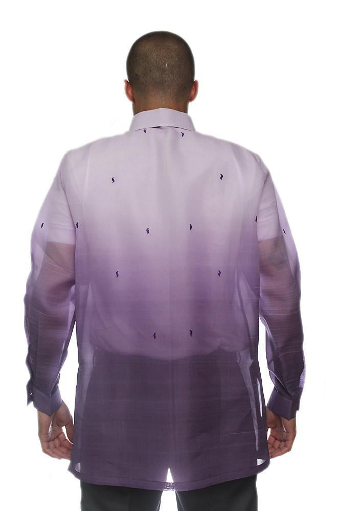 BARONG WAREHOUSE - MJ26 - Jusi Barong Tagalog Monochromatic Purple