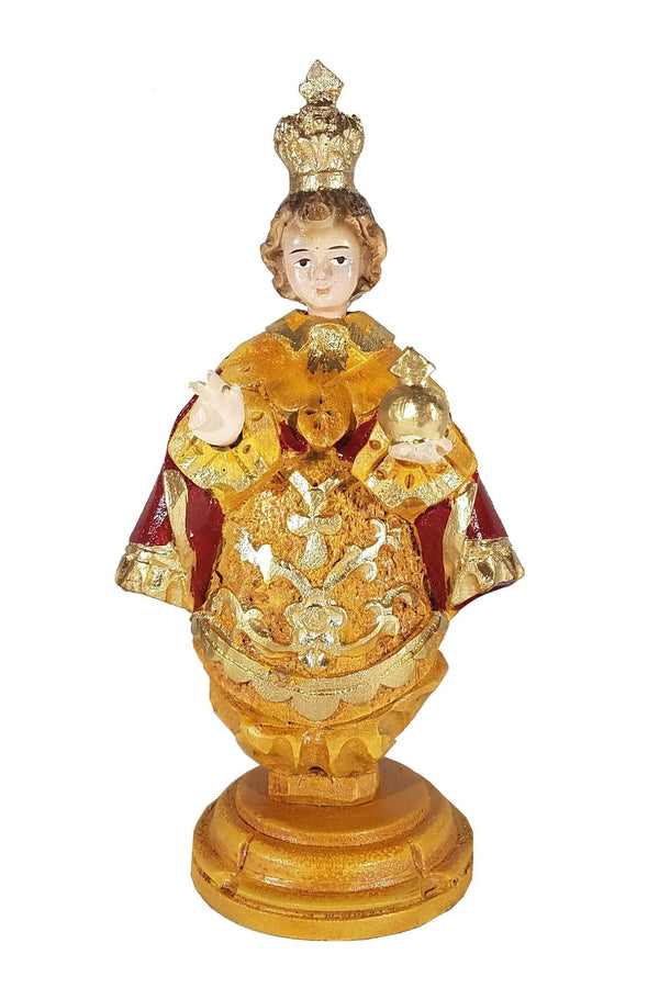 BARONG WAREHOUSE - FH04 - Santo Nino Wooden Figurine Filipino Baby Jesus Infant of Prague Holy Child Catholic Statue