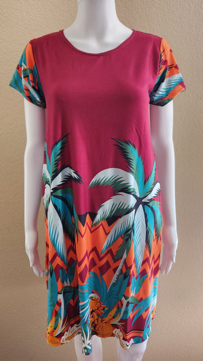 BARONG WAREHOUSE - WT50 - Duster Filipina House Summer Comfortable Dress - Short-Sleeve