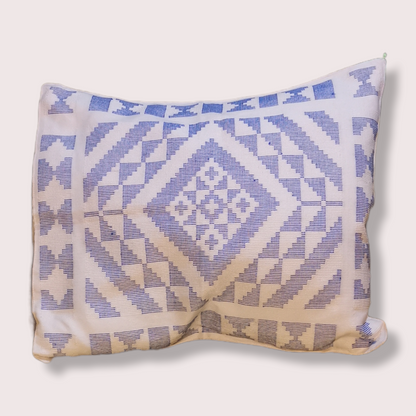 BARONG WAREHOUSE - VMWP3 - Yakan Pillowcase - White and Blue