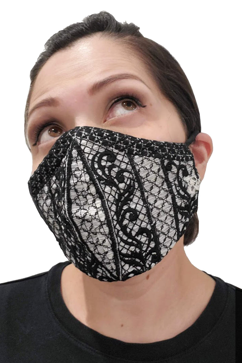 Barong Warehouse - Barong Embroidery Face Mask - Black