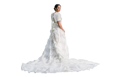 BARONG WAREHOUSE - ID01 - CUSTOM ORDER - Bridal Filipiniana Cloud Gown