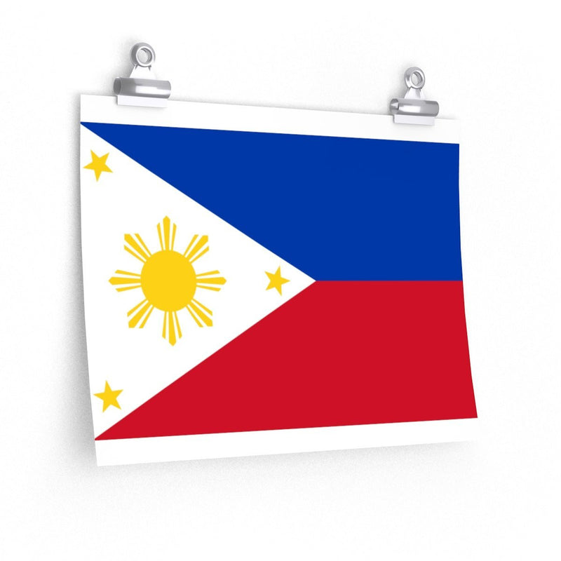 Filipino Flag - Premium Matte Horizontal Poster 14 × 11